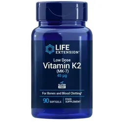 Life Extension Low Dose Vitamin K2 (MK-7) 45 mcg MK-7 - 90 Kapseln