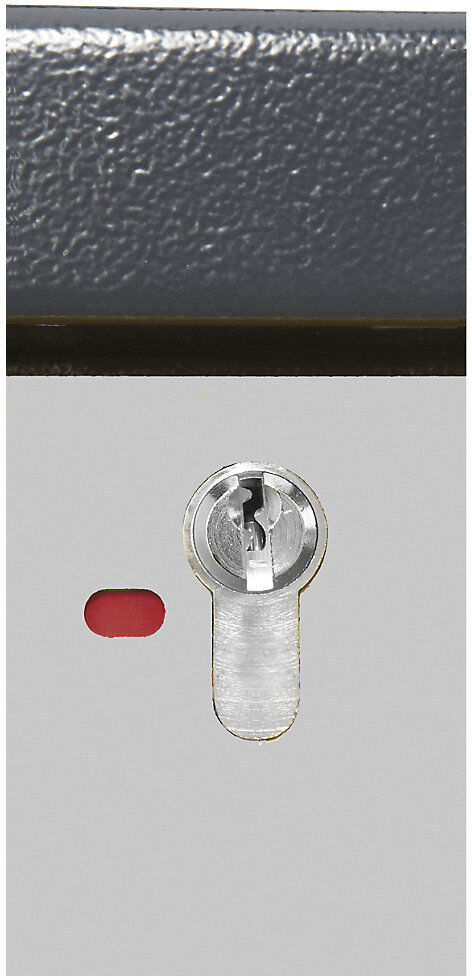 Feuerbeständiger Industrie-Gefahrstoffschrank Typ 90, HxBxT 1955 x 600 x 615 mm, 1-türig, lichtgrau asecos