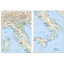 Das Reisebuch Italien, Reisebücher von Dagmar Kluthe, Eugen E. Hüsler, Nana Claudia Nenzel, Thomas Migge, Andrea Behrmann, Herbert Taschler, Julia Lorenzer, Thomas Winzker, Hans Günther Meurer, Fabian Marcher, Julia Landgrebe
