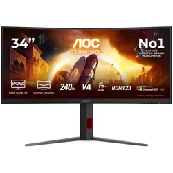 AOC G4 CU34G4Z Computerbildschirm 86,4 cm (34") 3440 x 1440 Pixel Wide Quad HD LED Schwarz, Rot