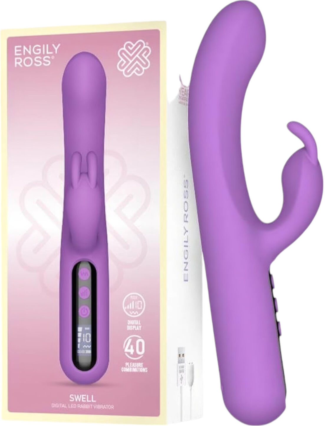 Engily Ross Swell - Rechargeable Digital Clitoral Vibrator (Purple)