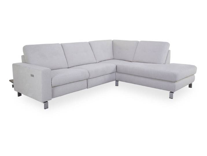SANSIBAR LIVING Polsterecke Polsterecke SANSIBAR RÜGEN PLUS BB 263x220 cm weiß Ecksofa