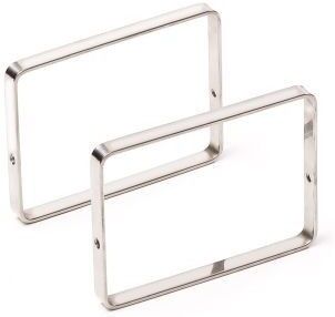 Comas Bauhaus Set 2 Supporti Inox Slim Bassi Per Tavole