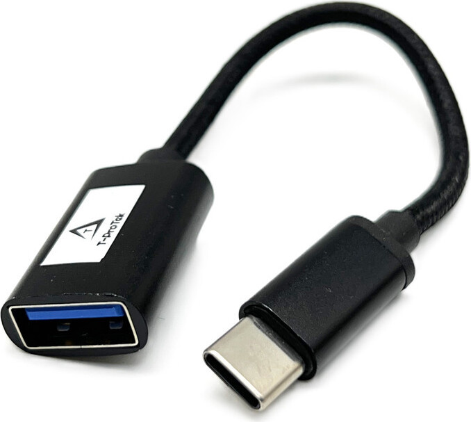 T-ProTek USB-C naar OTG USB-adapter en datakabel voor gegevensoverdracht, compatibel met HP Pavilion X2 en Spectre X2