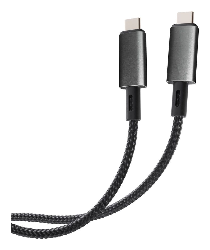 Vivanco 10 Gbit/s Stecker USB C auf USB C bis 100 W 1 m 64011 (Schwarz)