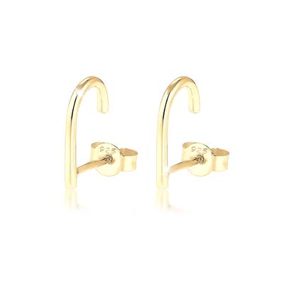 Paar Ohrstecker ELLI "Ohrringe Ohrstecker Suspender 925 Sterling Silber" Gr. 13, gold, Ohrringe, Damen, 13, ohne Stein, Silber 925 (Sterlingsilber)