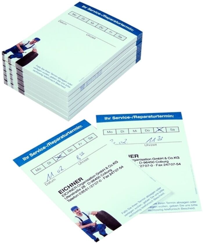 Eichner Terminzettel Service-Reparatur (8909-10200)