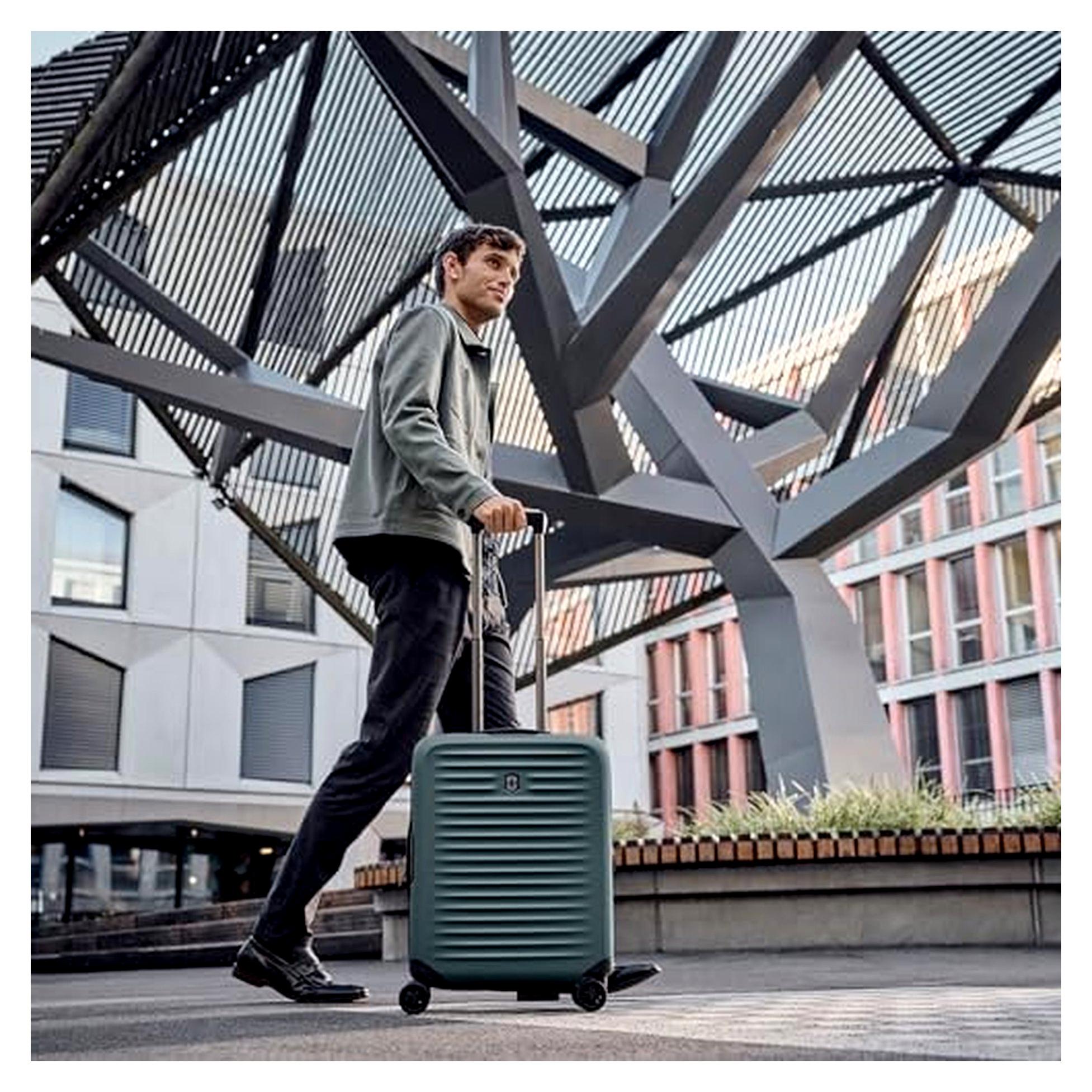 Airox Advanced Global Hardside Carry-On, Handgepäcktrolley, Leicht, Damen/Herren, 40 x 20 x 55 cm, 35 l, Erweiterbar, Grau