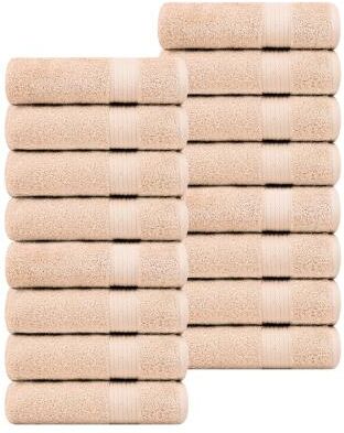 Ample Decor Plush Thick Highly Absorbent Cotton Bath Towels 30x54 Inch - 16 Piece