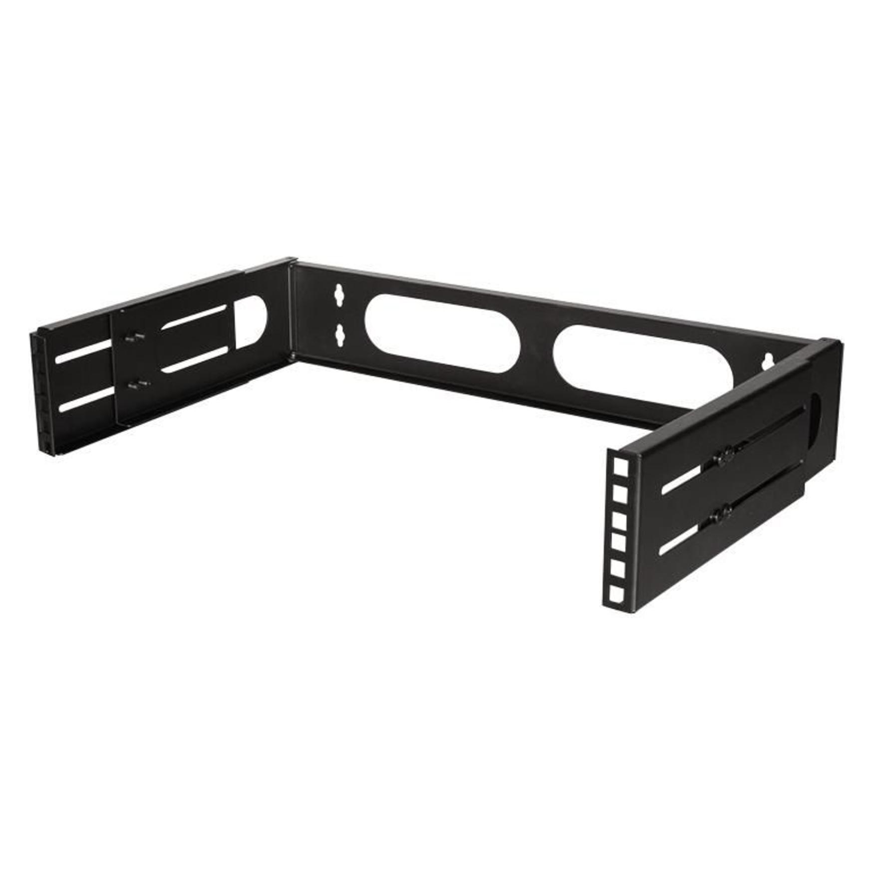 LogiLink W02B40B 48,30cm (19") Wandhalterung 2 HE, schwarz (W02B40B)