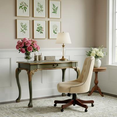 Butler Dupree 35 in. W Rectangular Wood 1 Drawer Traditional Writing Desk