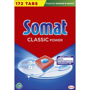 Somat Spülmaschinentabs Classic Power, kraftvolle Reinigung, brillanter Glanz, 172 Tabs