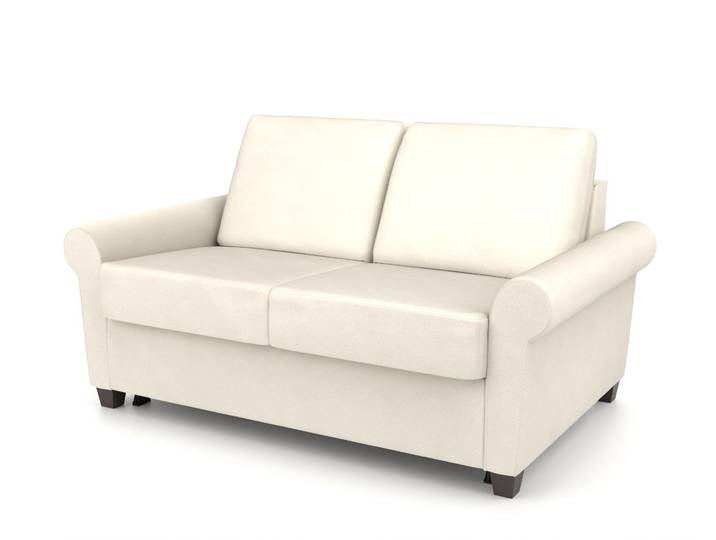 Schlafsofa 774 - Beige/Braun (Cremeweiß) - Softwolle