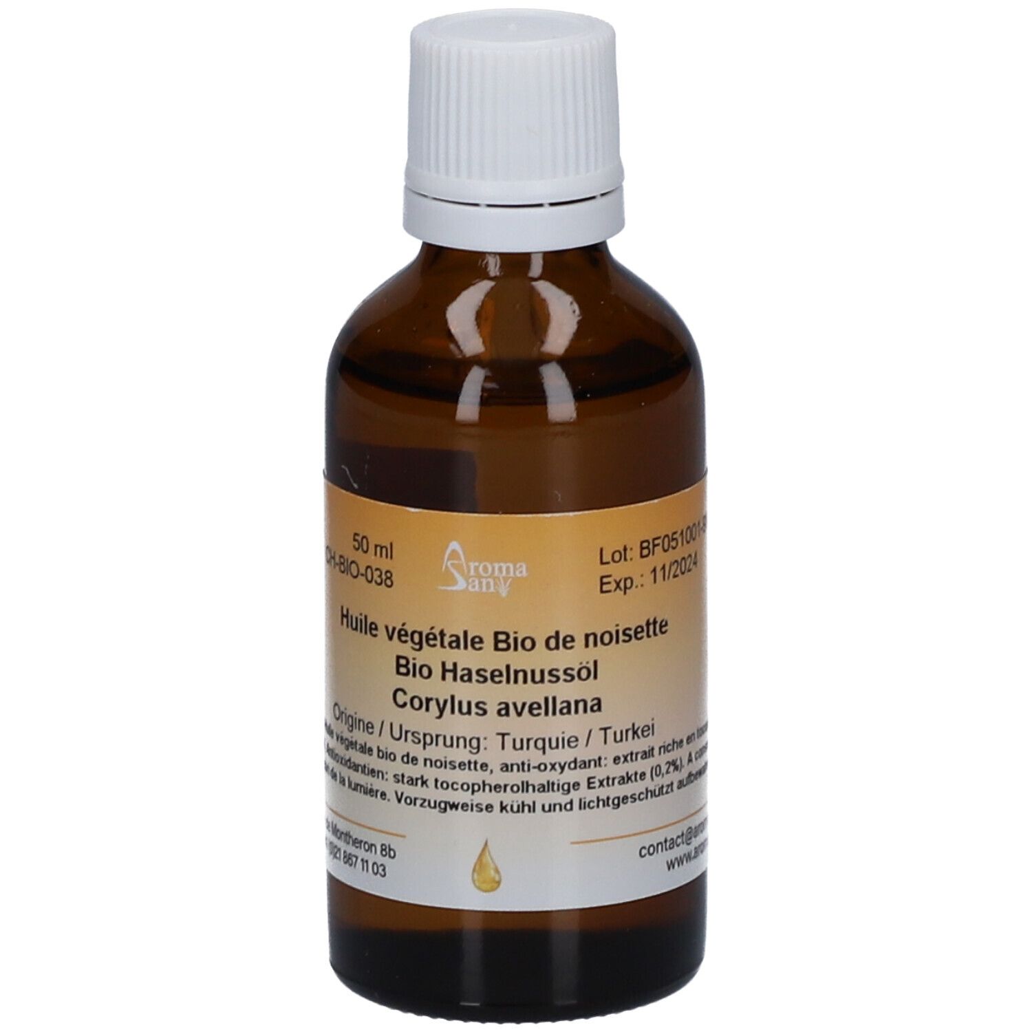 Aromasan Haselnussöl Bio 50 ml Ätherisches Öl