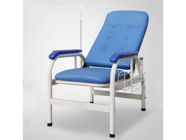 Blood Drawing Chair with Adjustable Armrests & Steel Frame(Semi-reclining Chair Without Foo)