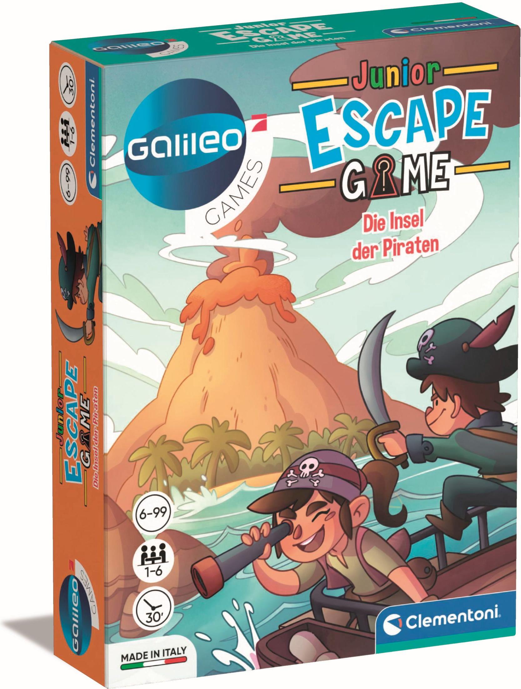 Clementoni Galileo Escape Game Junior - Die Insel der Piraten