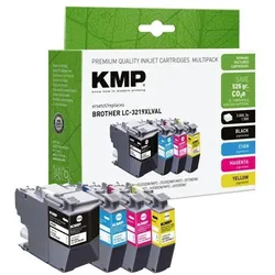 KMP Tintenpatronen-Set ersetzt Brother »LC-3219VALDR« schwarz