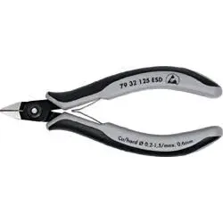 KNIPEX Präzisions-Elektronik-Seitenschneider 125mm ESD brüniert 79 32 125