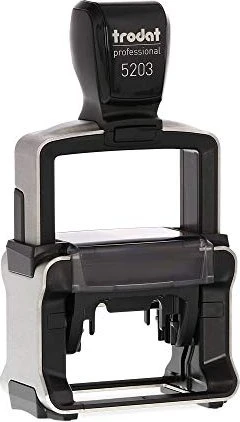 trodat Textstempel, individualisierbar Professional 5203 selbstfärbend schwarz ohne Logo