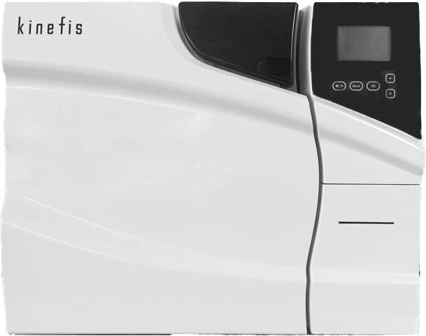 Autoclave Classe B 23 Litros Kinefis Deluxe + Destilador de água de presente: com impressora interna, duplo fechamento de segurança, USB e display LCD
