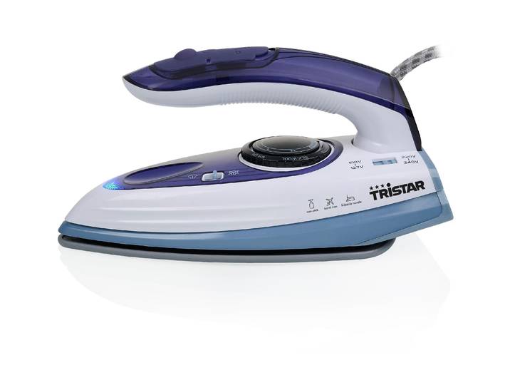 Reisebügeleisen TRISTAR ST-8152 , blau (blau, weiß), Bügeleisen, Reisebügeleisen