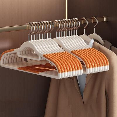 Inspired Deals 20PCS Non Slip Clothes Hangers With 360 Rotating Hooks & Shoulder Protect Design orange