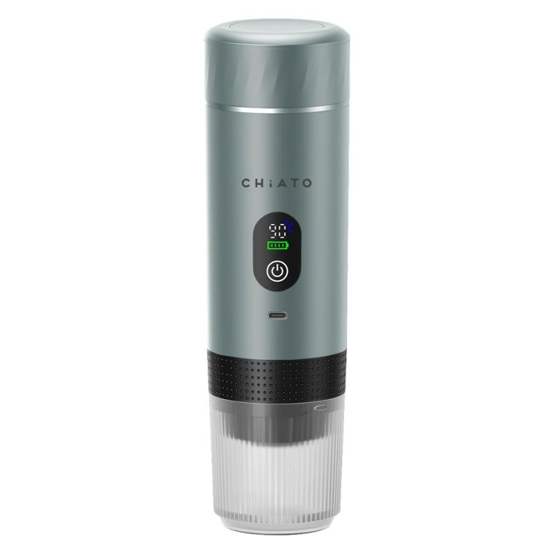CHiATO brewPLAY Smart Tragbare Reisekaffeemaschine - Grau (ChiportbrewGrey)
