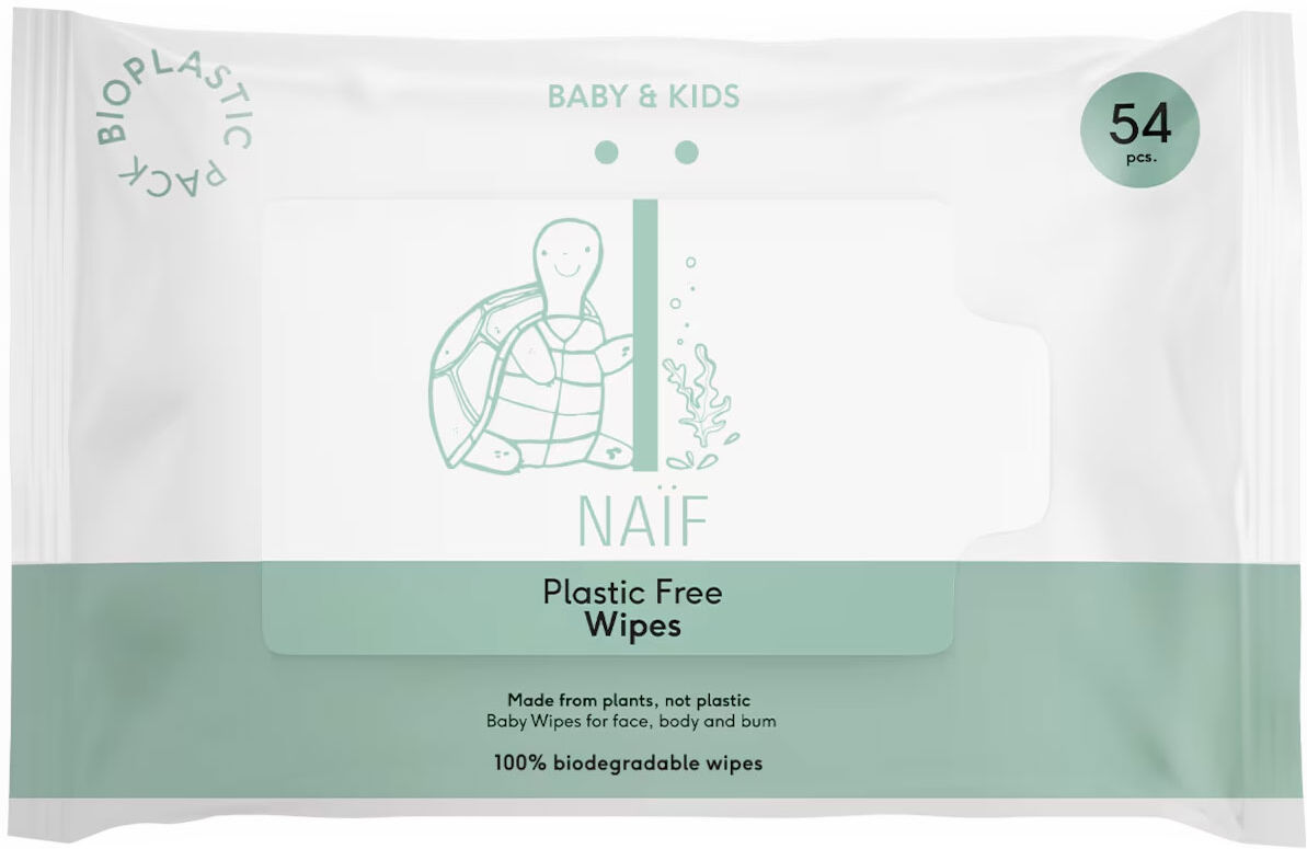 NAIF Baby & Kids Plastic Free Wipes 54pcs