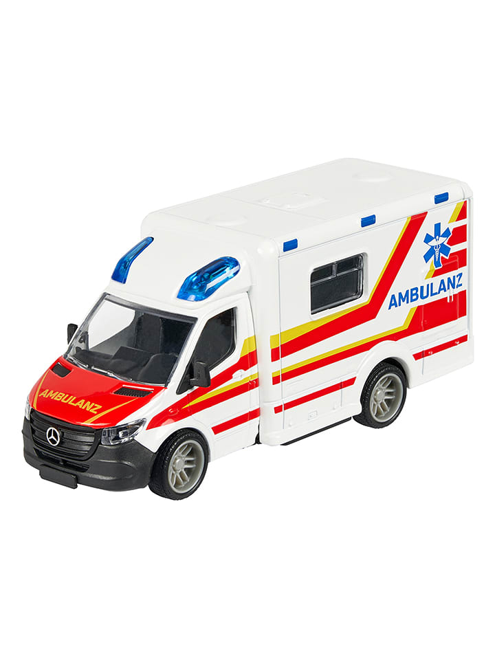 Dickie Spielzeugauto ''Mercedes-Benz Ambulance'' in Weiß/ Rot - ab 3 Jahren - onesize