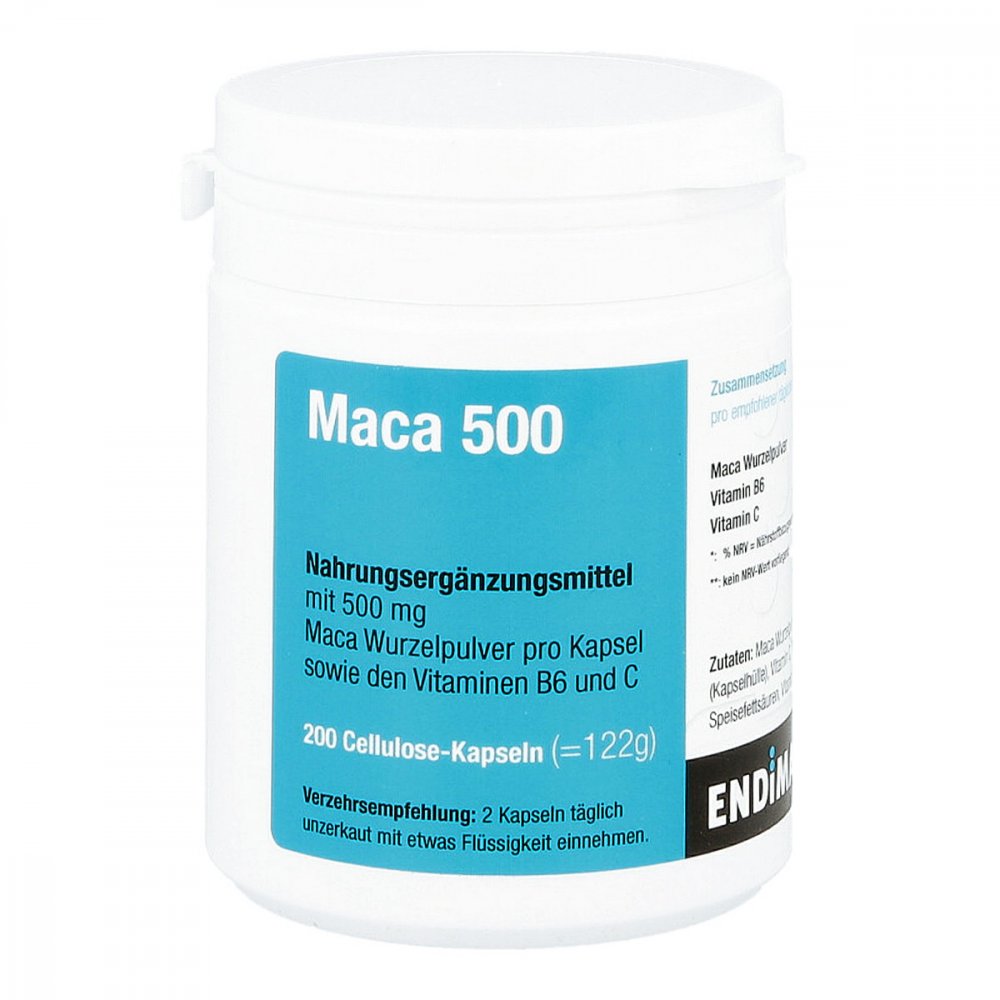 ENDIMA Vertriebsgesellschaft mbH Maca 500 Kapseln 04201089