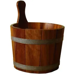 Sauna-Aufgusskübel / Saunaeimer Kambala hygieneversiegelt 5 Liter