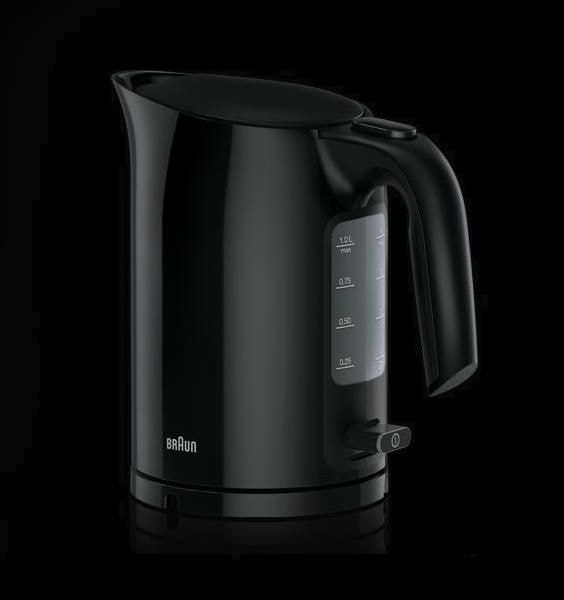 Braun WK3110 PurEase 1,7 l Wasserkocher 3000 W (Schwarz) WK 3110 BK