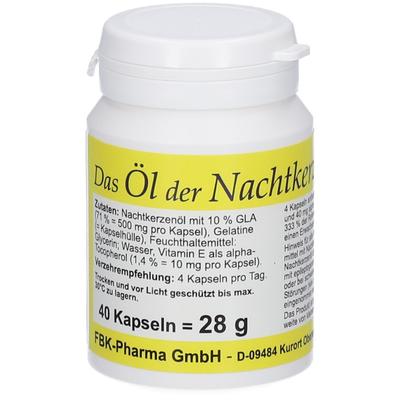 Nachtkerze ÖL Kapseln 500 mg 40 St