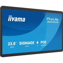 iiyama ProLite S2425AS-B1P Digital Signage Flachbildschirm 60,5 cm (23.8") LCD WLAN 500 cd/m2 Full HD Schwarz Eingebauter Prozessor Android 24/7