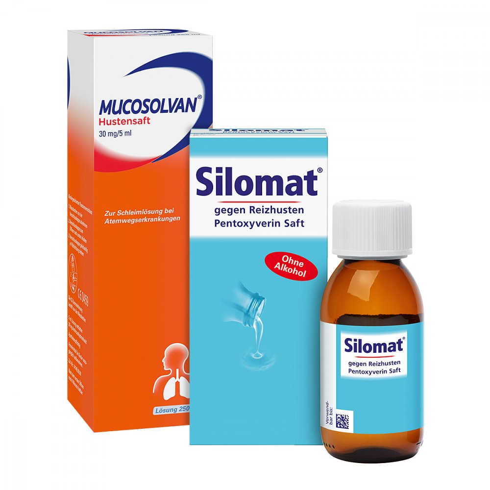 Mucosolvan Hustenlöser + Silomat Hustenstiller 08101005