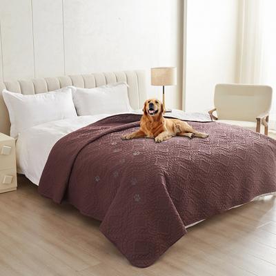 Shop Station Waterproof Dog Bed Cover Non Slip Pet Furniture Protector Blanket For Beds & Couches brown 30x70in