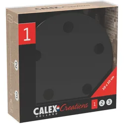 Calex | Deckenplatte aus Metall | Ø100mm | 1 Loch | Mattweiß