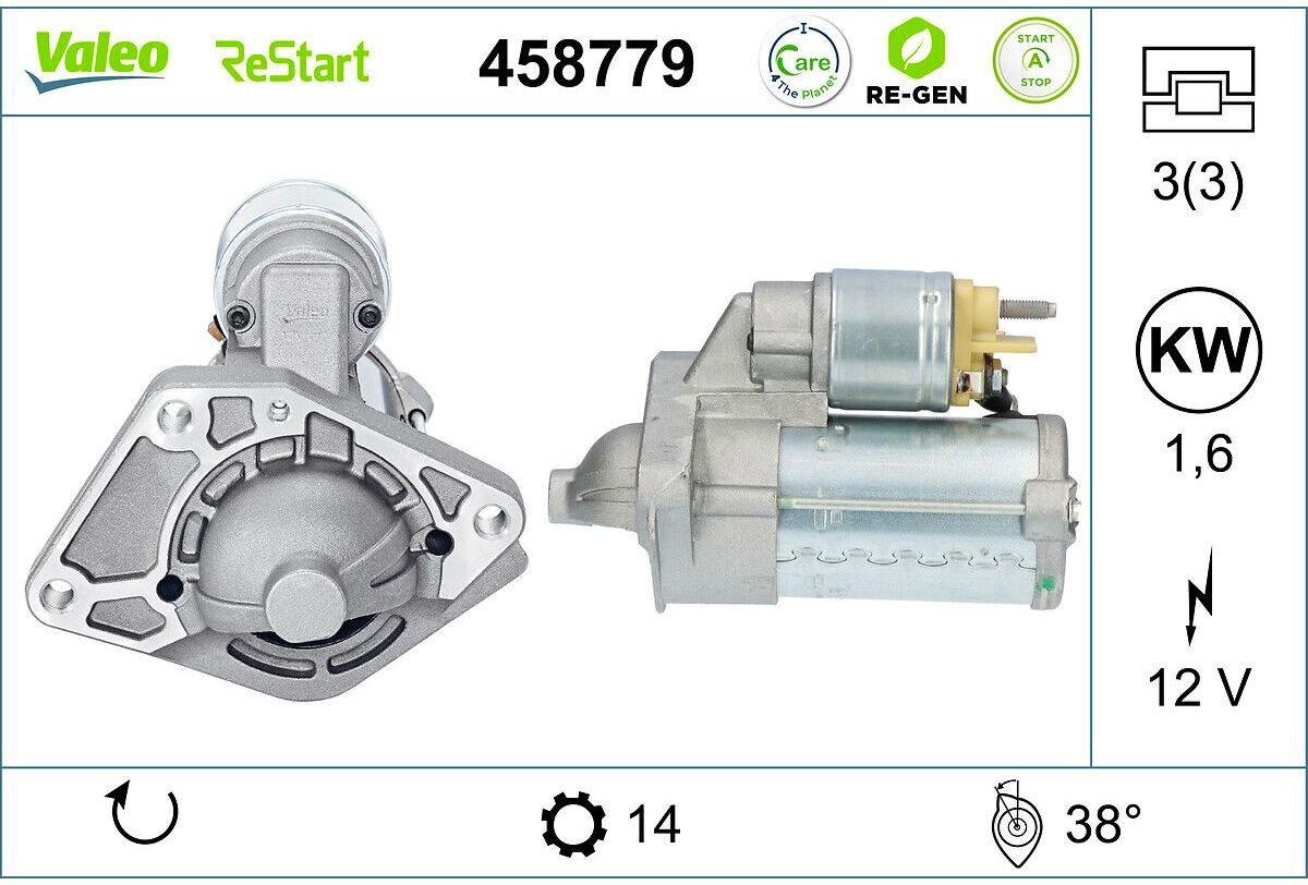 Starter VALEO RE-GEN STOP&START; - AT VALEO 458779
