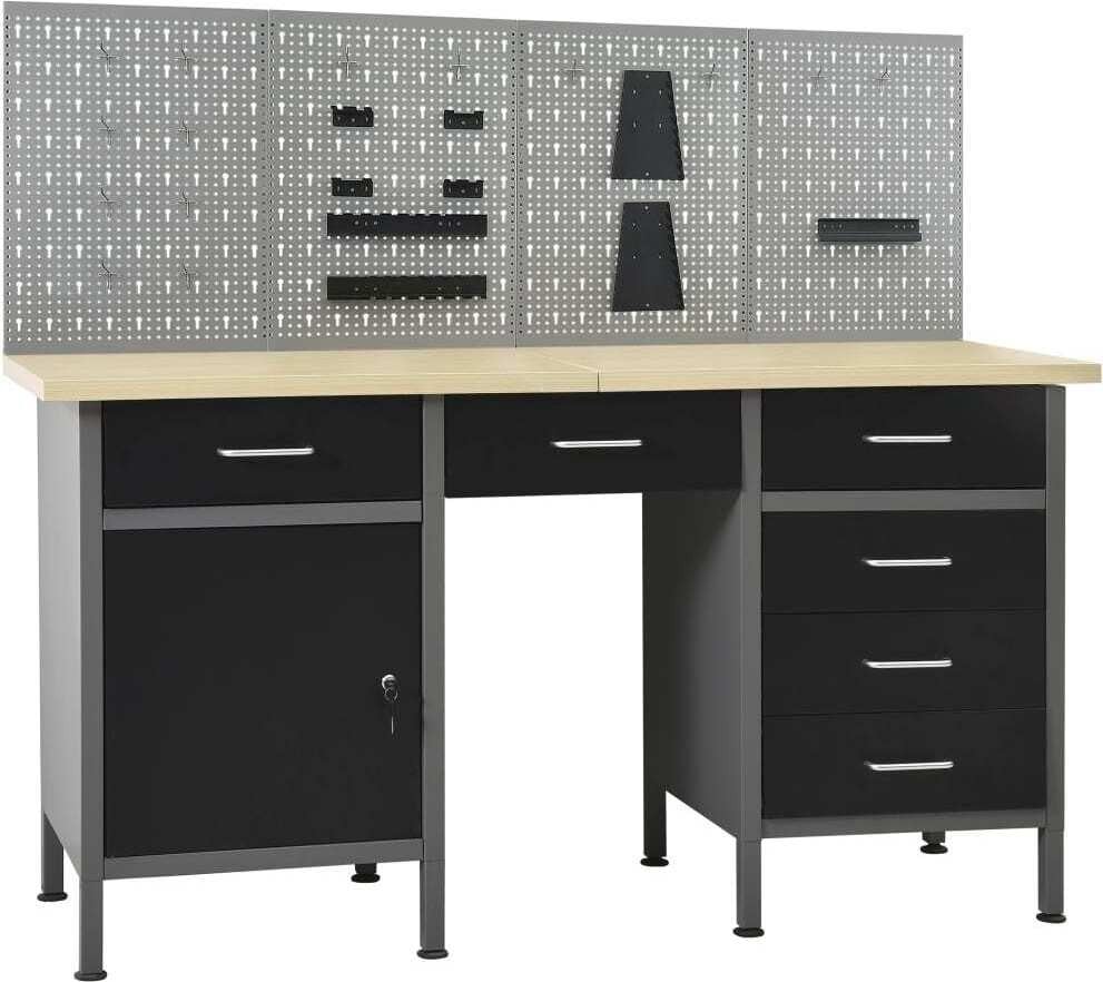 De Living Store werkbank met 4 gereedschapswanden