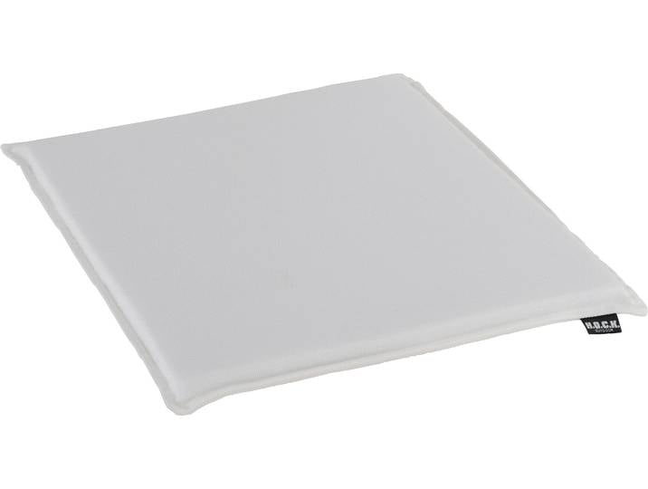 Sitzkissen H.O.C.K. Caribe 2cm , weiss (weiß, unifarben), B:35cm H:2cm L:35cm, Polyacryl (dralon), Dekokissen_Sitzkissen_Kissenhüllen, Sitzkissen, Outdoor geeignet - Kissenhöhe 2cm