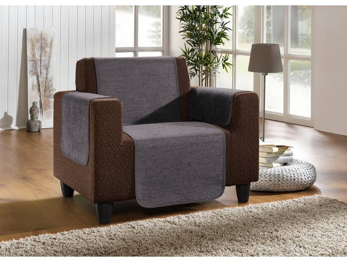 Wohnaccessoires aus hochwertigem Chenille, Anthrazit, Größe 905 (Kissenbezüge, 2er-Set, 40x40 cm)
