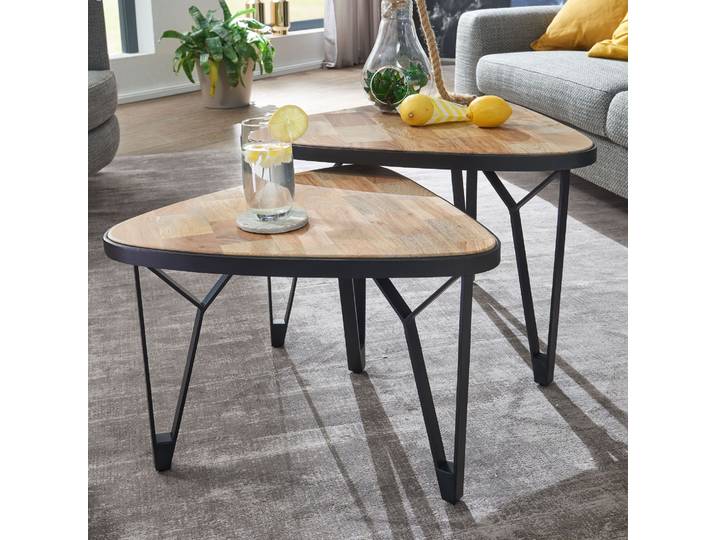 Couchtisch Malchow 2er-Set 60 x 45 x 60cm Braun
