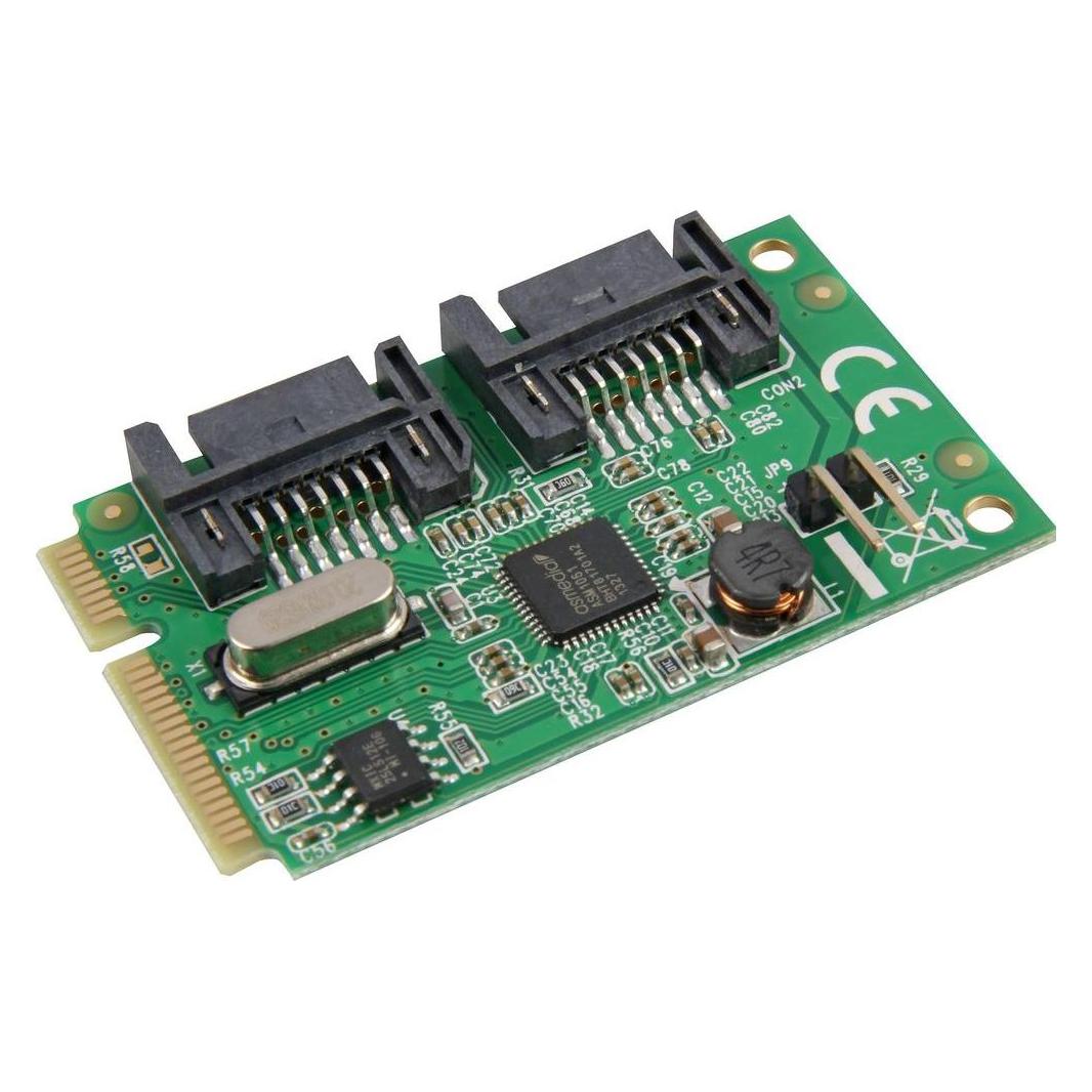 Delock Mini-PCIexpress > 2 Port SATA-3 (95233)