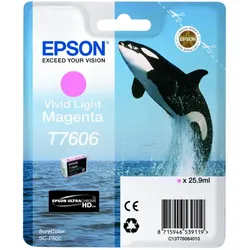 Epson T7606 (C13T76064N10) - Tintenpatrone, light magenta (helles magenta)