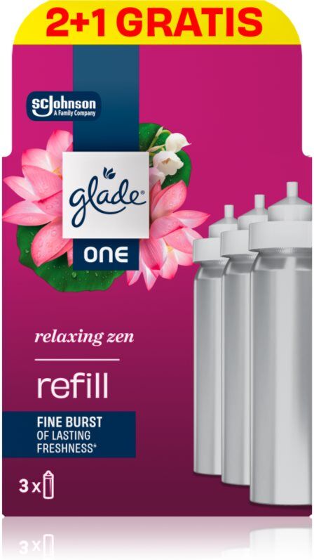 GLADE ONE Relaxing Zen recharge pour le désodorisant 3x10 ml