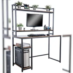 CLP Schreibtisch Billings schwarz/braun