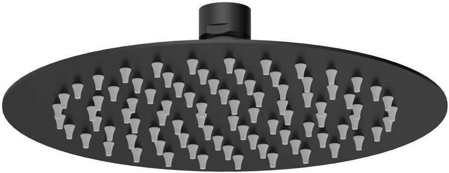 Nuie Full/Standard Fixed Shower Head Matt Black