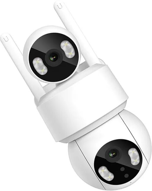 INF PTZ-Überwachungskamera für den Außenbereich mit 2MP Dual-Objektiv, Farb-Nachtsicht und Zwei-Wege-Audio