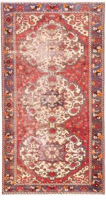 ECARPETGALLERY Hand-knotted Antalya Vintage Red Wool Rug - 5'2 x 9'9