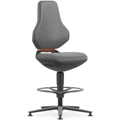 Bimos Texon 9171 Arbeitsdrehstuhl mit Gleitern und Fußring frei konfigurierbar